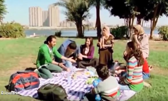 Une famille clbre Sham el Nassim au bord du Nil