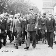 La libration de Paris 25 aot 1944, avec Charles de Gaulle