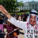 Manifestations contre les condamnations  mort en Arabie saoudite, devant la Maison Blanche, USA.