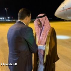 Le Ministre saoudien du Tourisme, lors de son arrive  Alger
