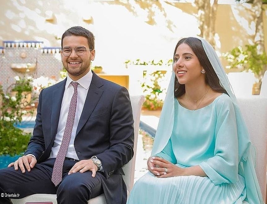 Prince Nayef bin Asem et son pouse la princesse Farah