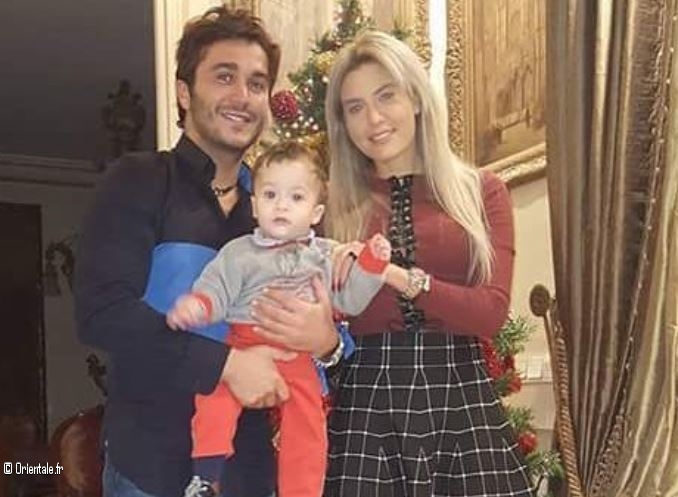 George Al-Rassi et Joelle Hatem avec leur petit garon