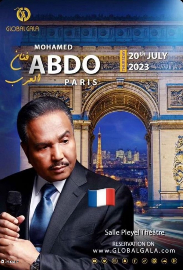 Affiche de concert Mohamed Abdo  Paris
