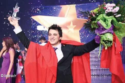 Nader Guirat le jour de sa victoire  la Star Academy