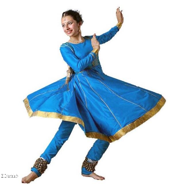 Danseuse indienne avec des bijoux