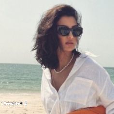 Femme gyptienne  la plage