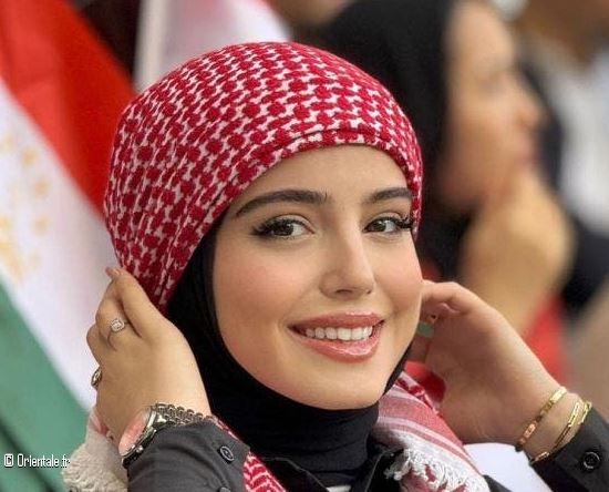La belle supportrice jordanienne a intrigu sur les rseaux sociaux