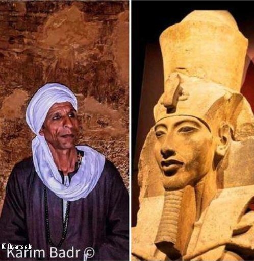 A g., le gardien du tombeau d'Akhenaton,  d. le gardien d'Aton