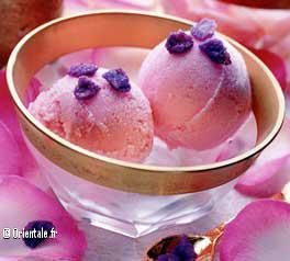 Glace a la rose Glace a la rose