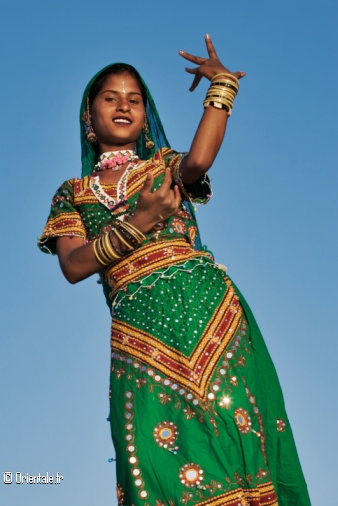 Danseuse indienne du Rajastan
