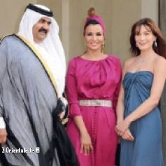 Couple princier du Qatar et Carla Sarkozy