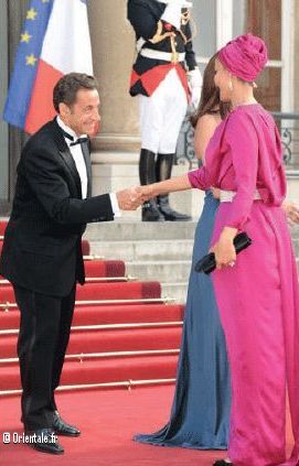 Cheikha Mozah et Nicolas Sarkozy