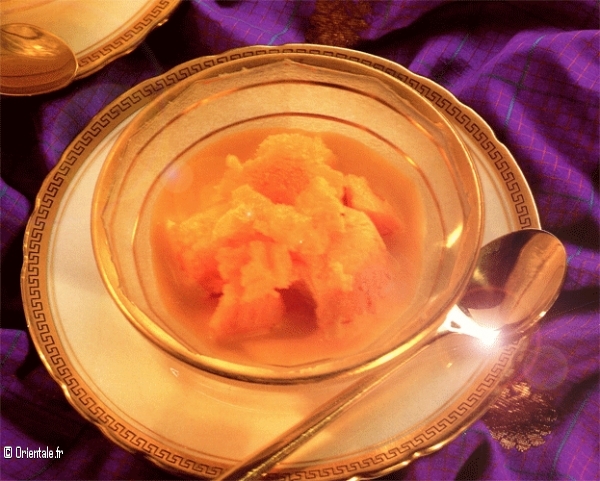 Glace  la Mangue et coulis