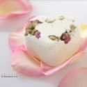 Savon  la rose en forme de coeur