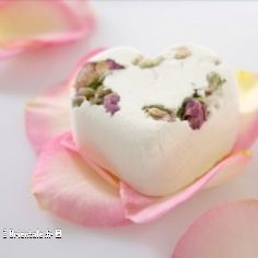 Savon  la rose en forme de coeur