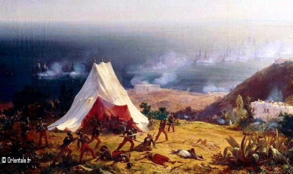 Prise d'Alger - tableau de Theodore Gudin Prise d'Alger - tableau de Theodore Gudin