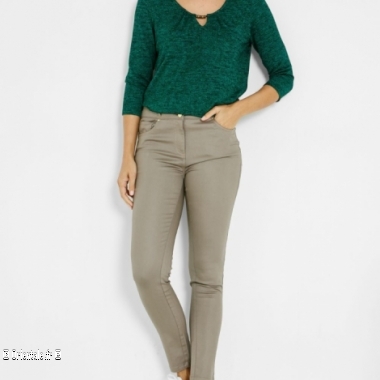 Pantalon uni taupe Pantalon uni taupe