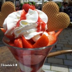 Glace aux fraises