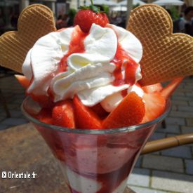 Glace aux fraises