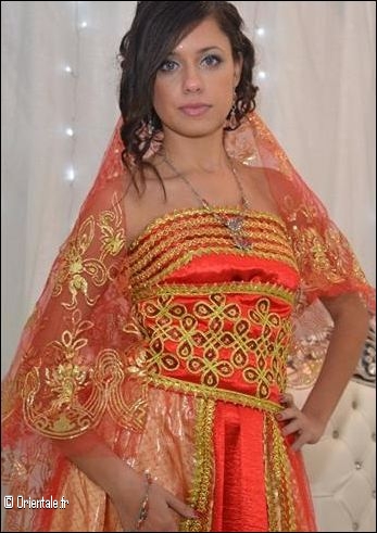 Kabyle robe orange