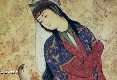 Reprsentation d'une femme perse portant le voile
