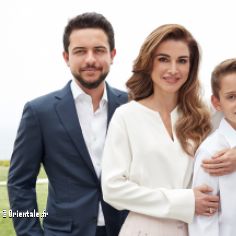La Reine Rania avec ses fils