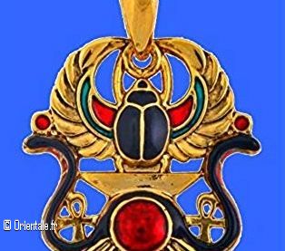 Pendentif egyptien scarabée et ail Pendentif egyptien scarabée et ail