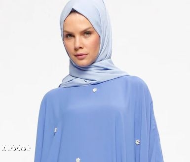 Blue abaya