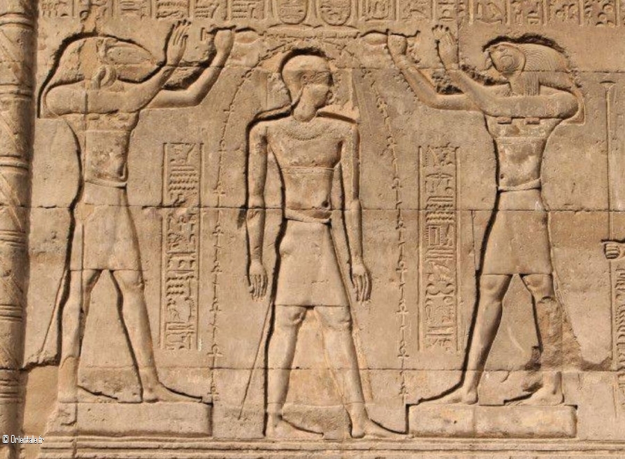 Bas Relief Thot et Horus