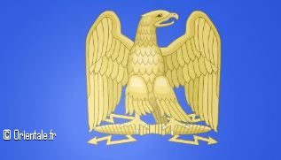Aigle apparaissant sur le blason algrois du second empire