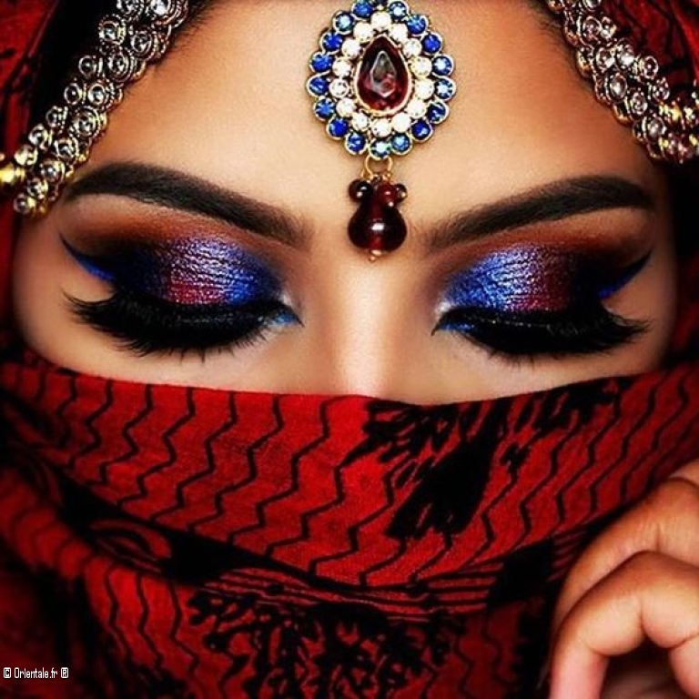 Maquillage de mariée arabe