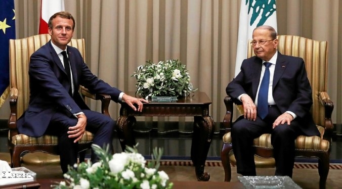 Le Président Macron Liban