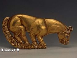Panthère par les Scythes, art en or