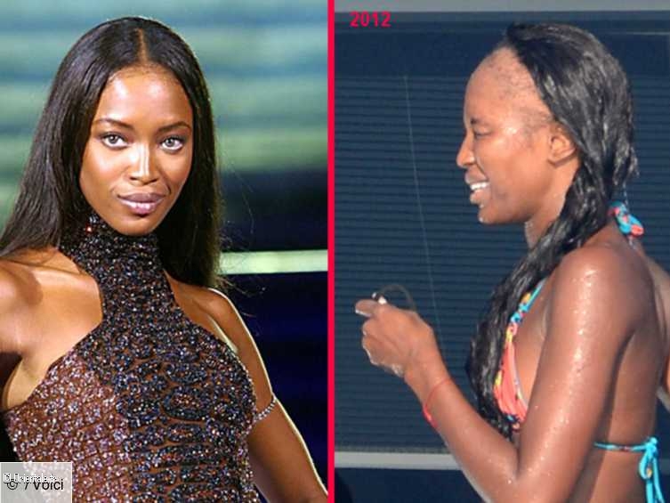 Photos Naomi Campbell a moiti chauve