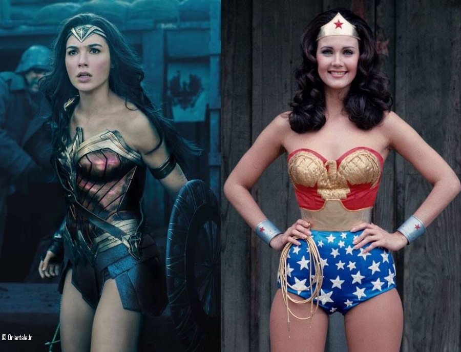 Wonder woman nouvelle version  g., ancienne  d.