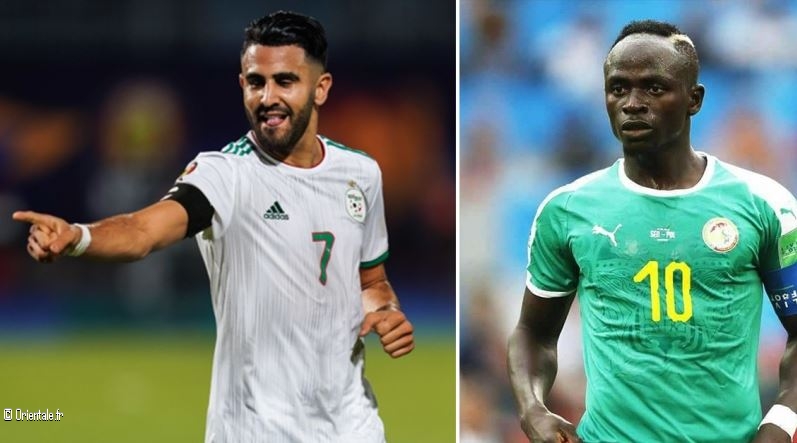 Mahrez lors de la finale contre Senegal