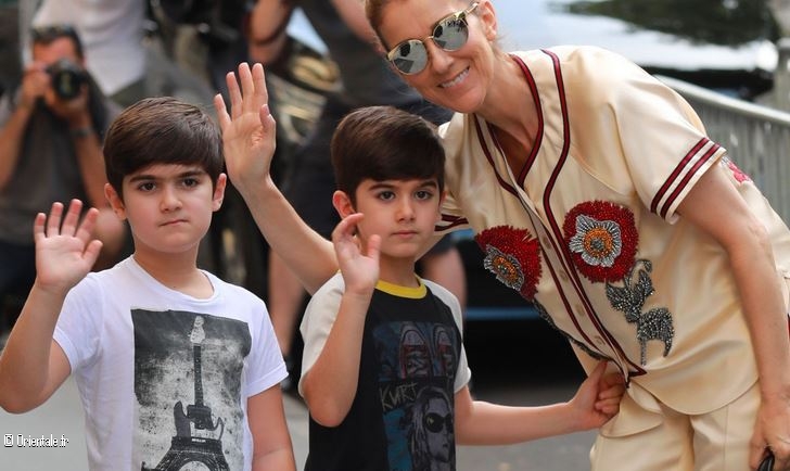 Céline Dion et ses fils