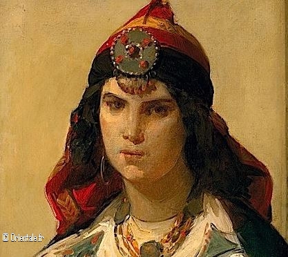 Femme kabyle peinture