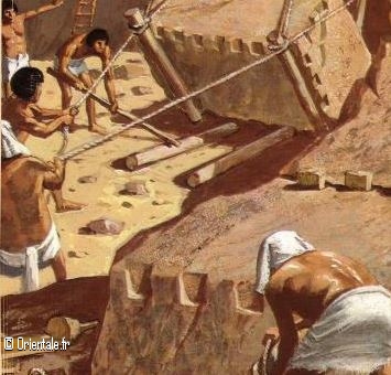 Chantier de pyramide de Kheops