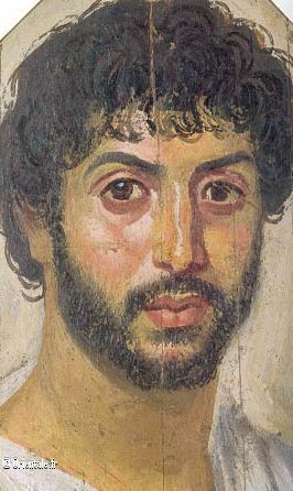 Portrait d'un homme égyptien de l'Antiquité, dit portrait du Fayoum, Ier s. apres J-C.