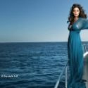 Elissa Khoury en vancances sur un bateau