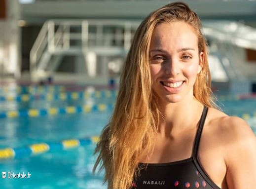 Amel Melih, championne de natation algérienne Amel Melih, championne de natation algérienne