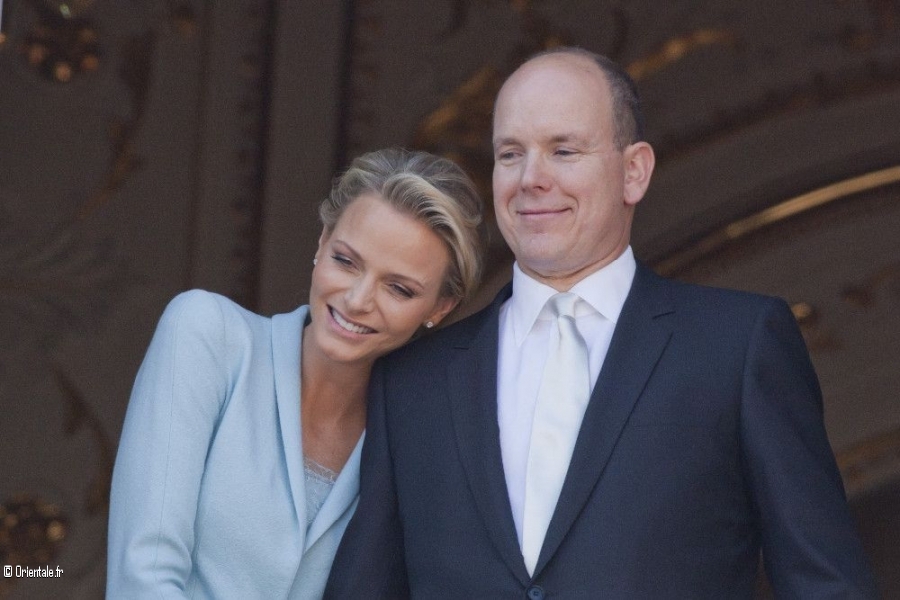 Prince Albert et sa femme Charlne de Monaco