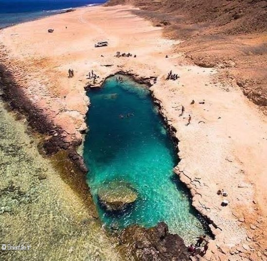Lac Meteor à la plage de Nayzak - Mer rouge - Egypte