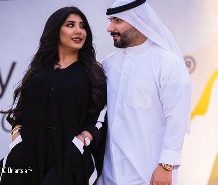Sarah Al Kandari avec son mari