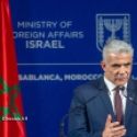 Le ministre israelien des Affaires trangres Yair Lapid lors d'une confrence de presse  Casablanca