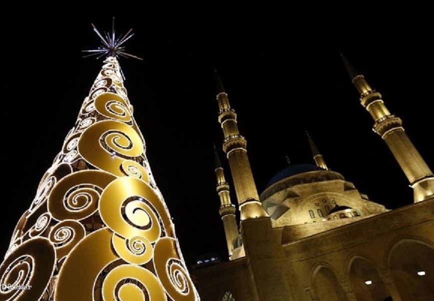 Noel  Zahl, glise et sapin de Noel