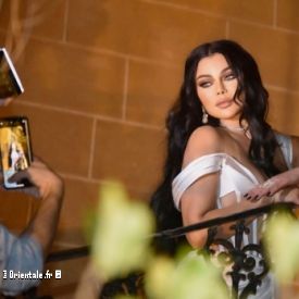 Ha�fa Wehbe en robe blanche