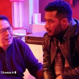 Mohamed Ramadan - � droite - ici avec Mohamed Yassin, un �crivain