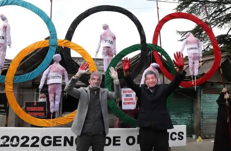 Des militants appellent au boycott des jeux olympiques d'hiver de Pekin